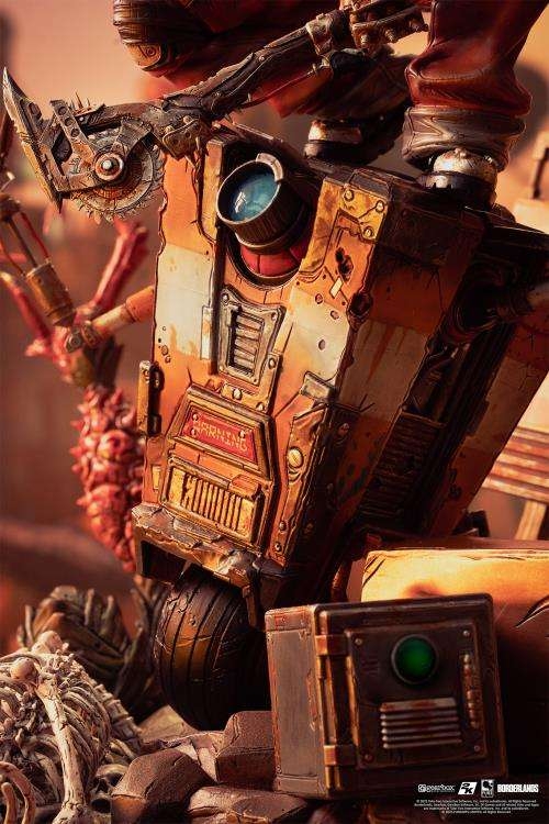 Psycho Bandit and Claptrap by Pure Arts - Borderlands 3 1/6 scale diorama