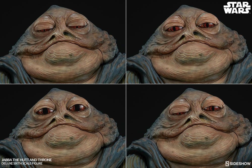 Jabba (avec trône) Sixth Scale Deluxe par Sideshow Collectibles - figurine 1/6 Star Wars Episode VI Le Retour Du Jedi de 74 cm