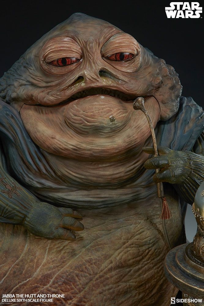 Jabba (avec trône) Sixth Scale Deluxe par Sideshow Collectibles - figurine 1/6 Star Wars Episode VI Le Retour Du Jedi de 74 cm