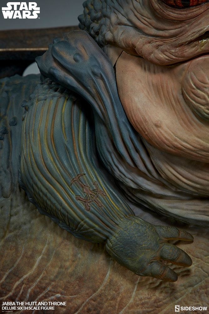 Jabba (avec trône) Sixth Scale Deluxe par Sideshow Collectibles - figurine 1/6 Star Wars Episode VI Le Retour Du Jedi de 74 cm