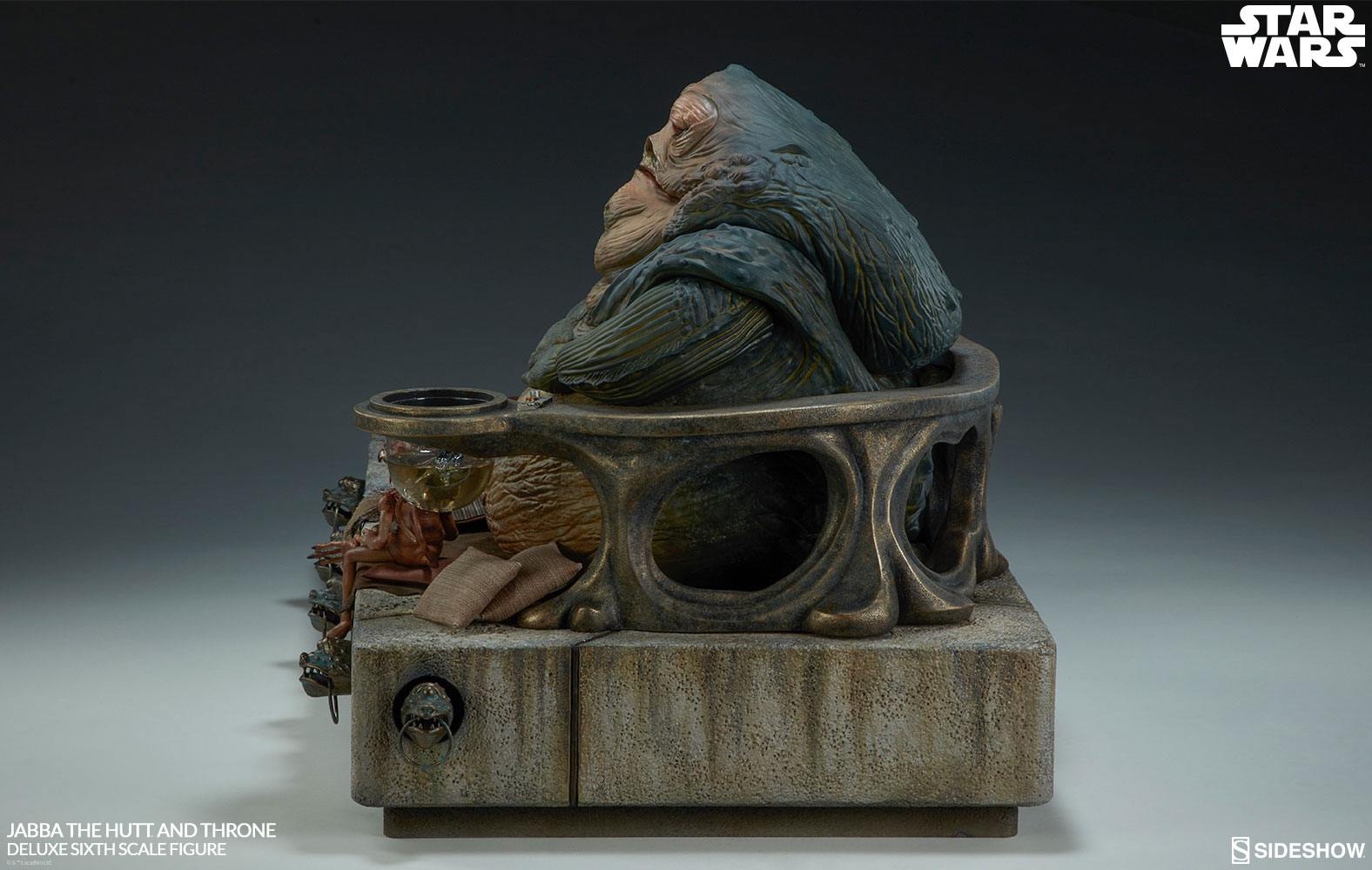 Jabba (avec trône) Sixth Scale Deluxe par Sideshow Collectibles - figurine 1/6 Star Wars Episode VI Le Retour Du Jedi de 74 cm