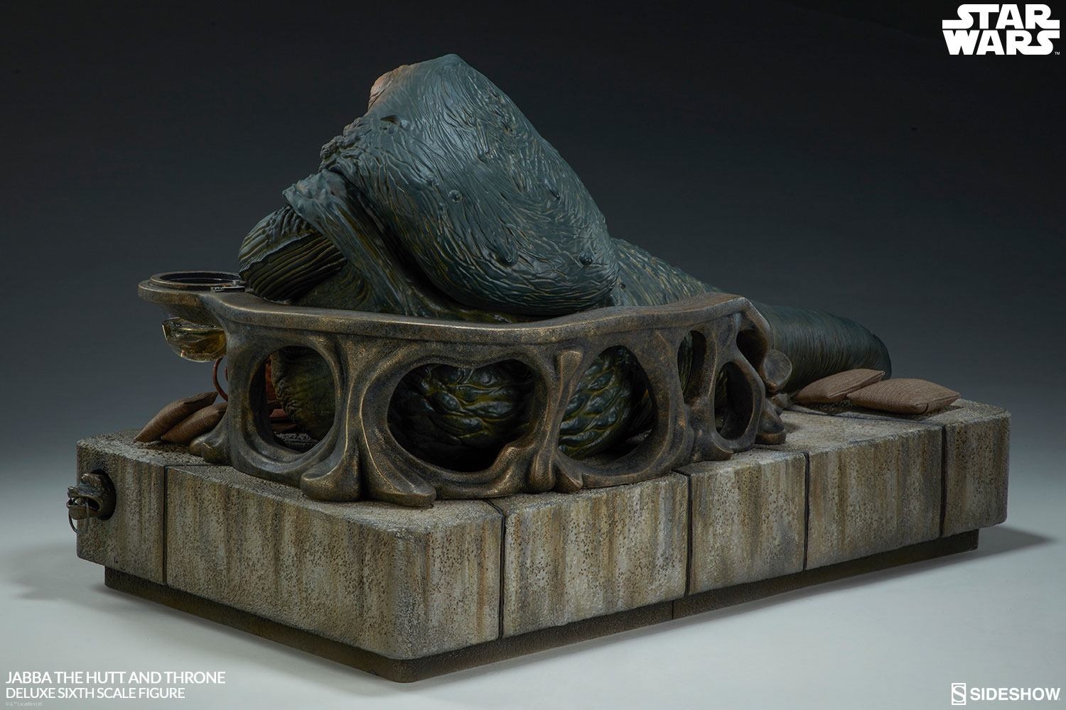 Jabba (avec trône) Sixth Scale Deluxe par Sideshow Collectibles - figurine 1/6 Star Wars Episode VI Le Retour Du Jedi de 74 cm