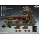 Jabba (avec trône) Sixth Scale Deluxe par Sideshow Collectibles - figurine 1/6 Star Wars Episode VI Le Retour Du Jedi de 74 cm