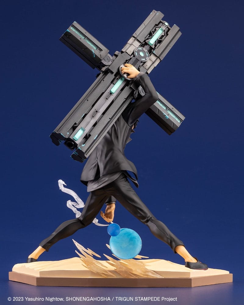 Nicholas D Wolfwood ARTFXJ par Kotobukiya - figurine 1/8 Trigun Stampede de 28 cm