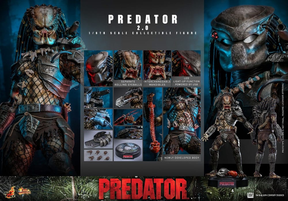 Predator (2.0) par Hot Toys - figurine 1/6 de 34 cm - Reference MMS816