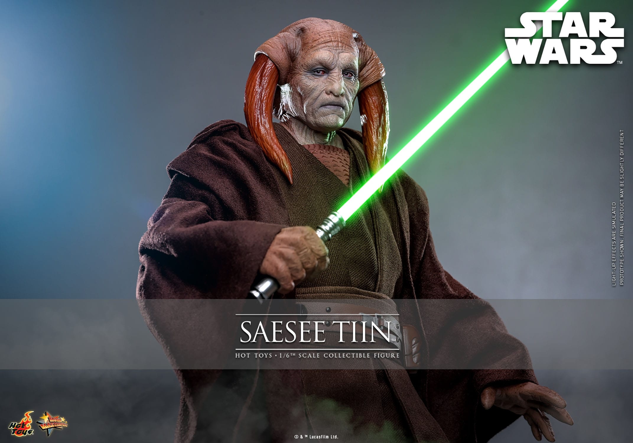 Saesee Tiin Movie Masterpiece par Hot Toys - figurine 1/6 Star Wars La Revanche Des Sith de 31 cm - Reference MMS820