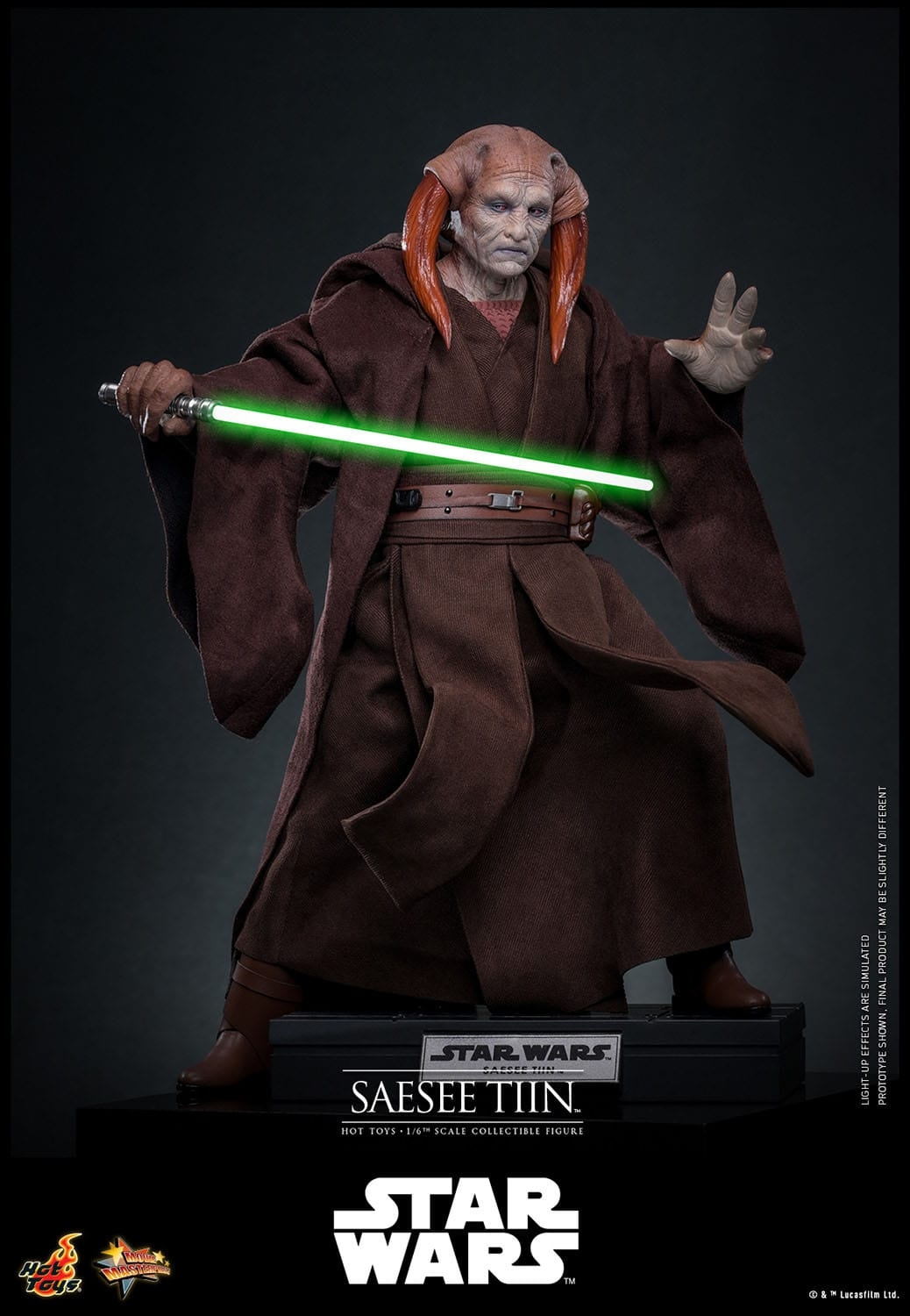 Saesee Tiin Movie Masterpiece par Hot Toys - figurine 1/6 Star Wars La Revanche Des Sith de 31 cm - Reference MMS820