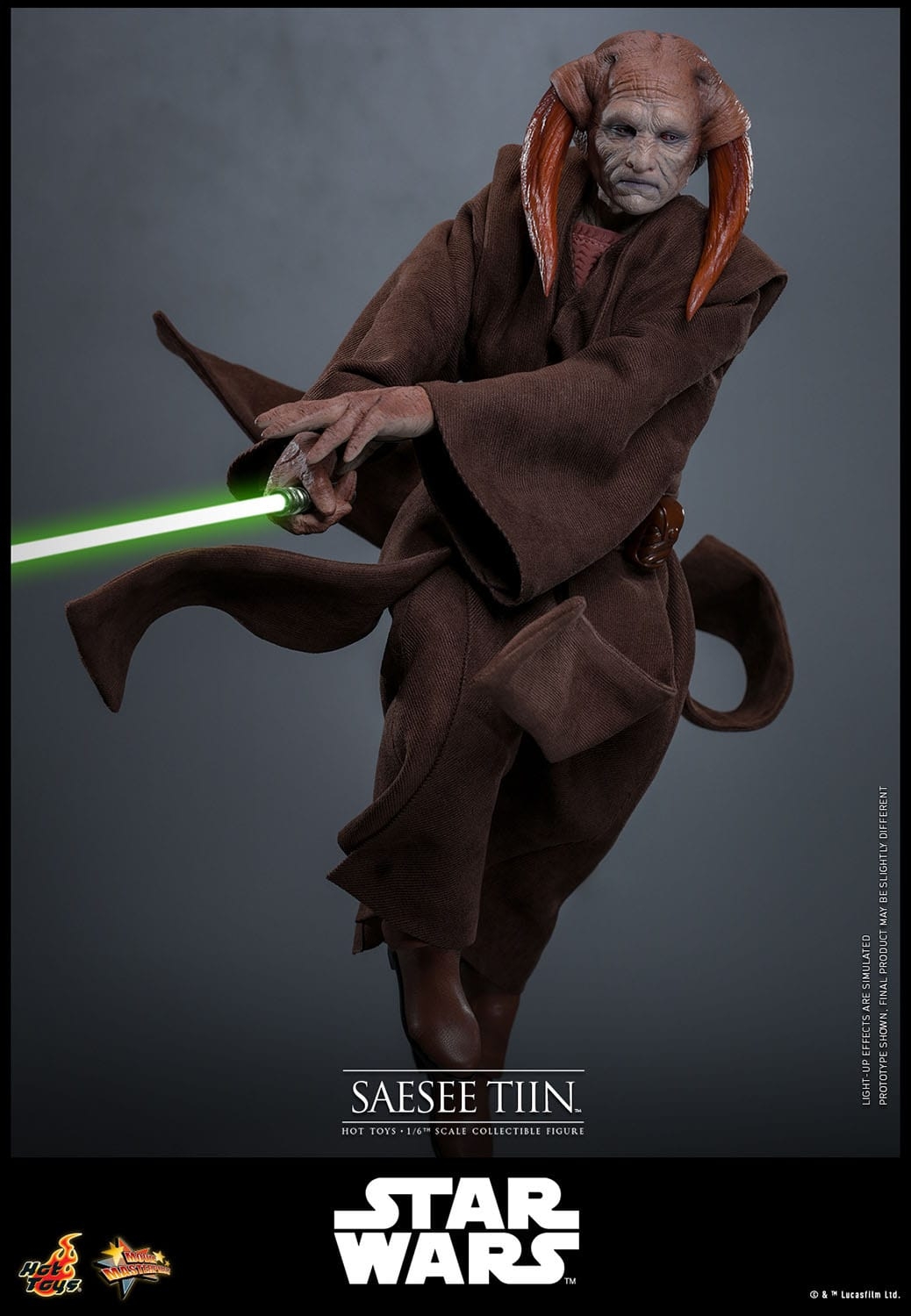 Saesee Tiin Movie Masterpiece par Hot Toys - figurine 1/6 Star Wars La Revanche Des Sith de 31 cm - Reference MMS820