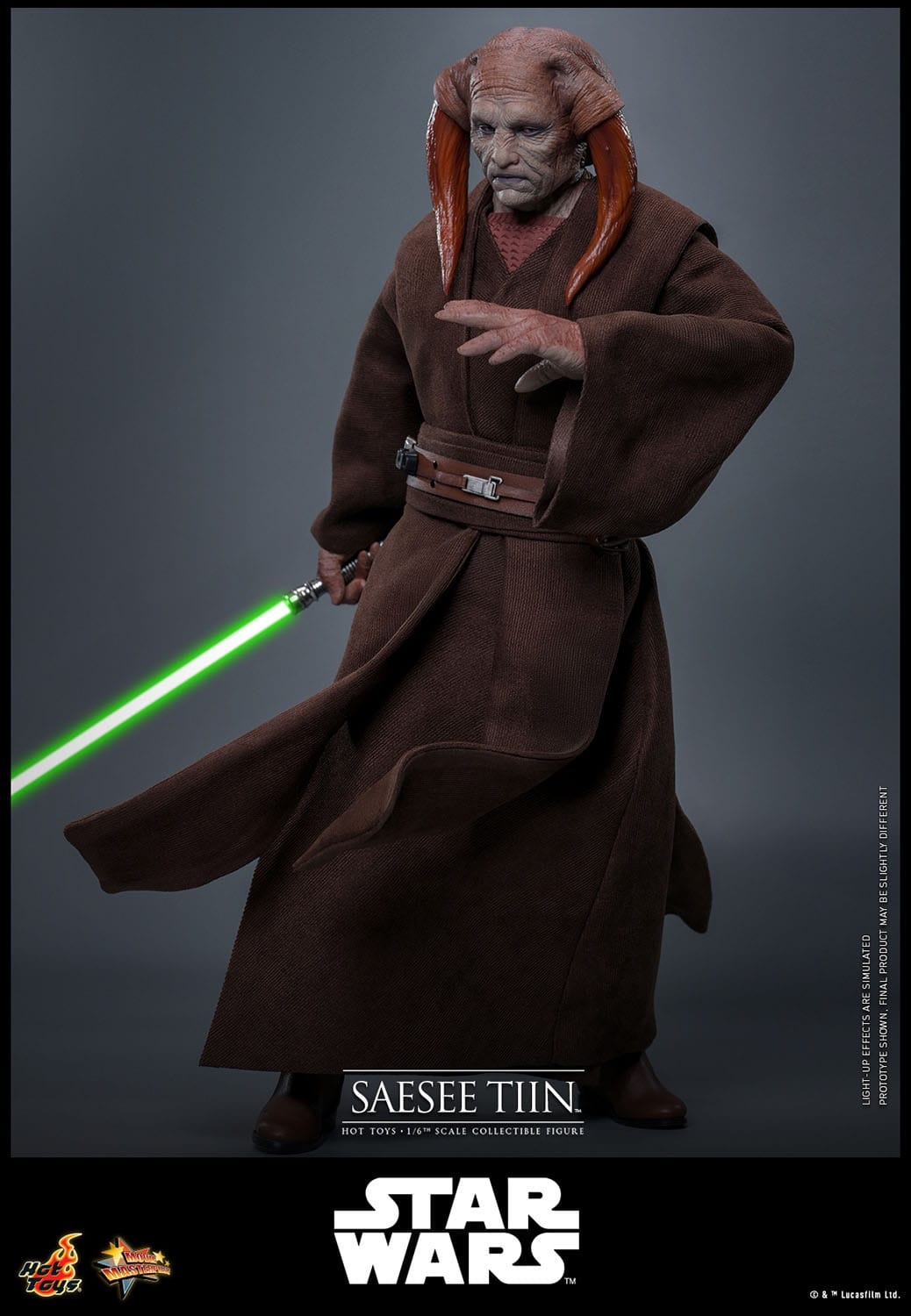 Saesee Tiin Movie Masterpiece par Hot Toys - figurine 1/6 Star Wars La Revanche Des Sith de 31 cm - Reference MMS820