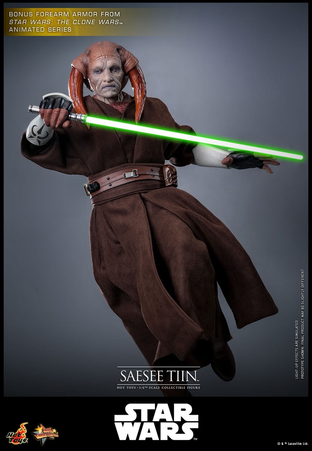 Saesee Tiin Movie Masterpiece par Hot Toys - figurine 1/6 Star Wars La Revanche Des Sith de 31 cm - Reference MMS820