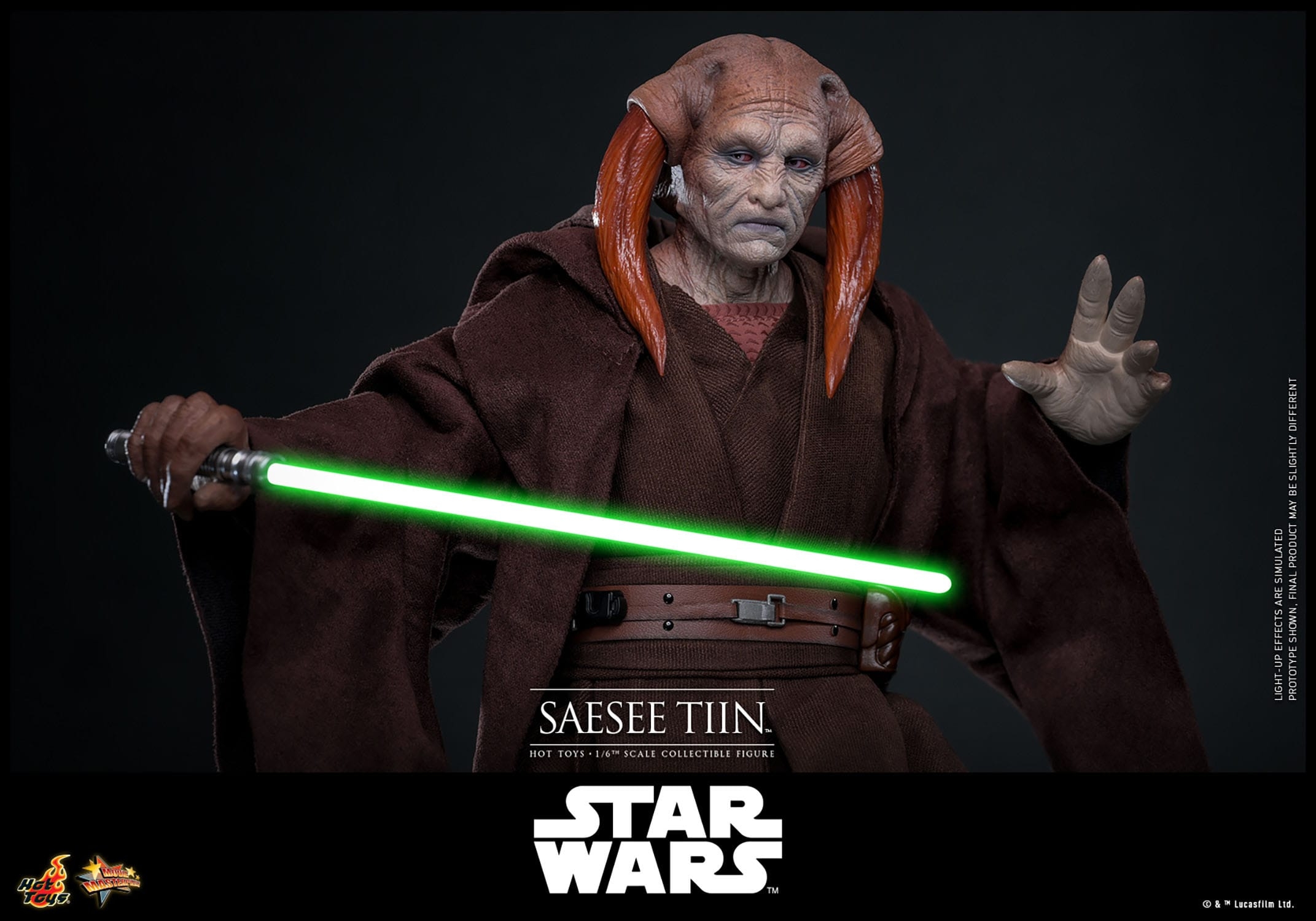 Saesee Tiin Movie Masterpiece par Hot Toys - figurine 1/6 Star Wars La Revanche Des Sith de 31 cm - Reference MMS820