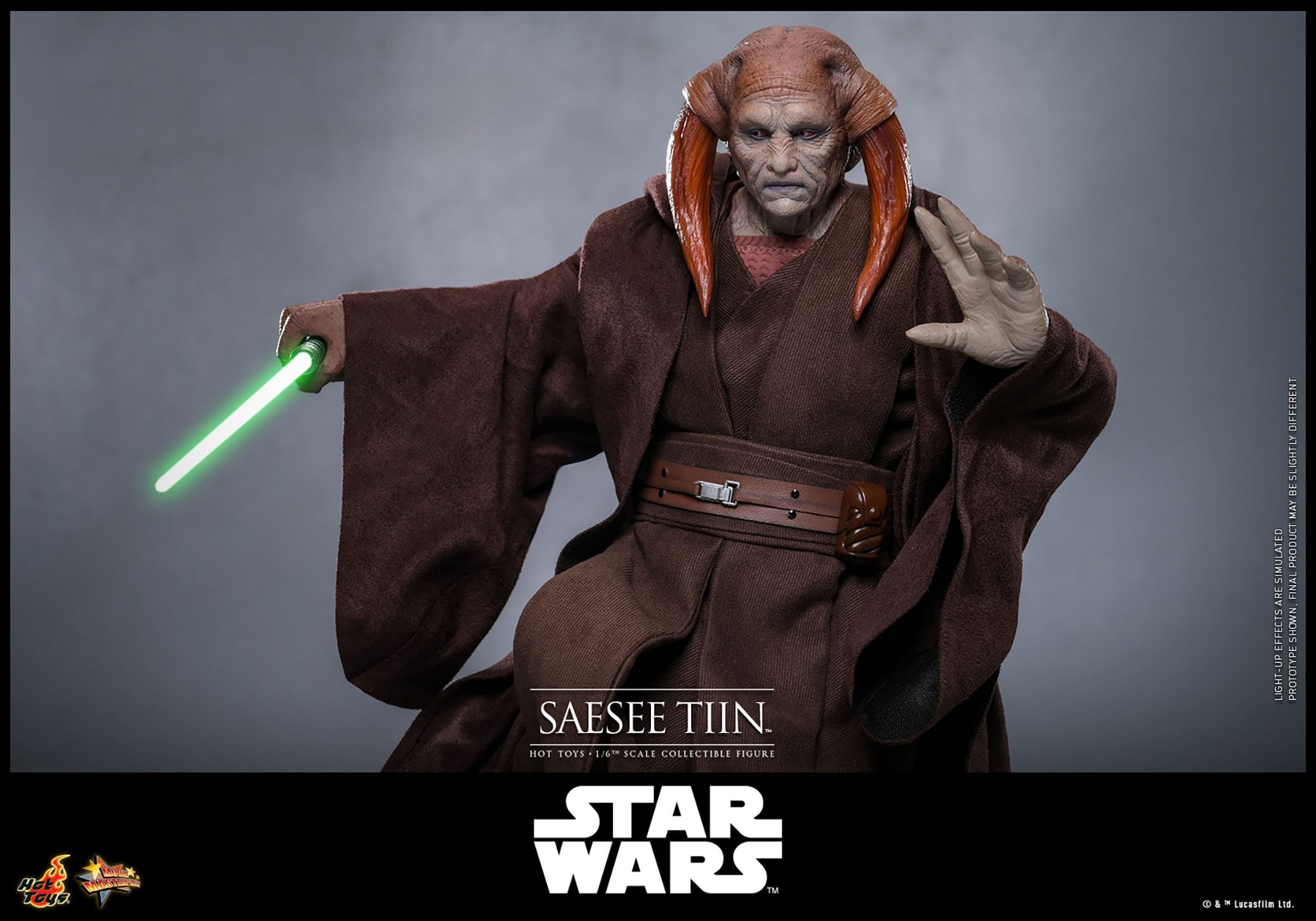 Saesee Tiin Movie Masterpiece par Hot Toys - figurine 1/6 Star Wars La Revanche Des Sith de 31 cm - Reference MMS820