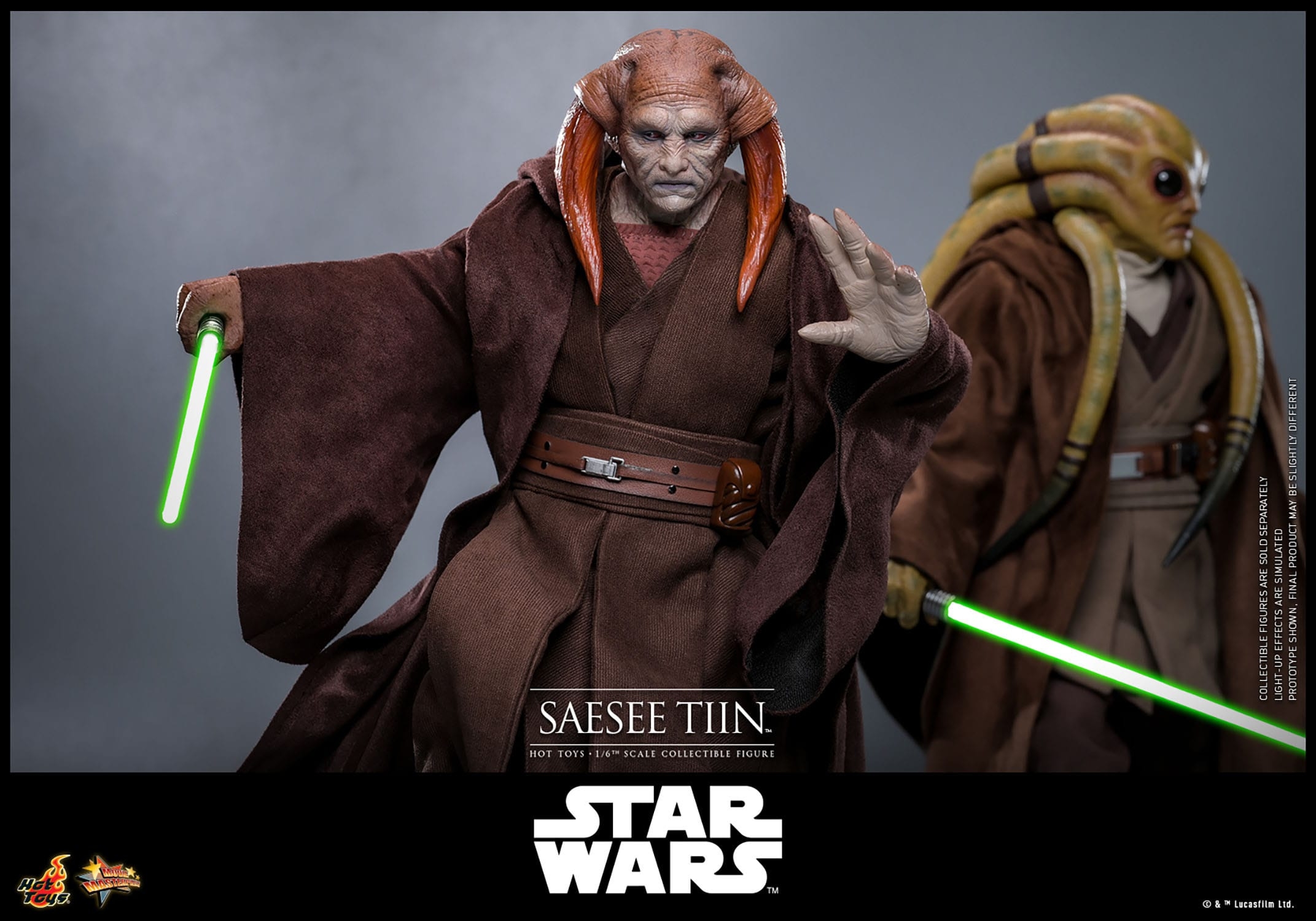 Saesee Tiin Movie Masterpiece par Hot Toys - figurine 1/6 Star Wars La Revanche Des Sith de 31 cm - Reference MMS820