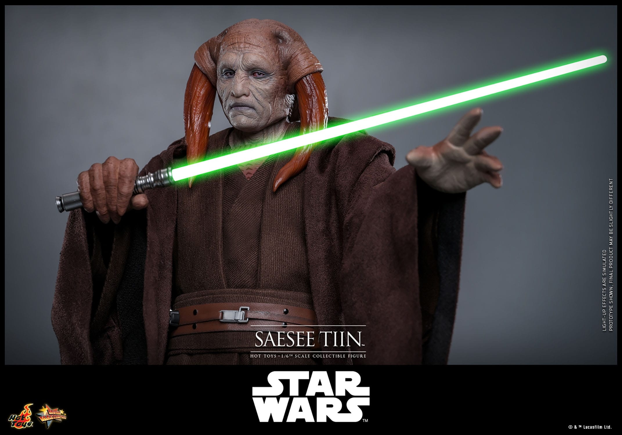 Saesee Tiin Movie Masterpiece par Hot Toys - figurine 1/6 Star Wars La Revanche Des Sith de 31 cm - Reference MMS820