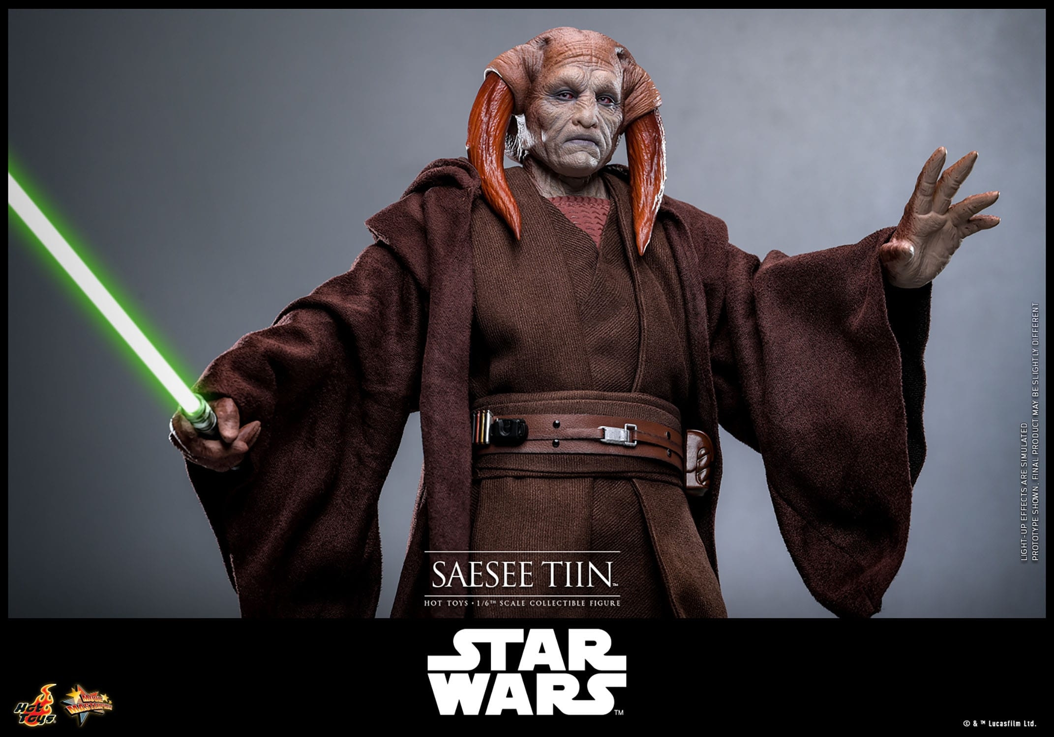 Saesee Tiin Movie Masterpiece par Hot Toys - figurine 1/6 Star Wars La Revanche Des Sith de 31 cm - Reference MMS820