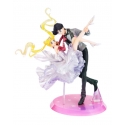 Usagi et Tuxedo Mask Figuarts Zero Chouette par Bandai Tamashii Nations - diorama Sailor Moon de 24 cm