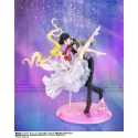 Usagi et Tuxedo Mask Figuarts Zero Chouette par Bandai Tamashii Nations - diorama Sailor Moon de 24 cm