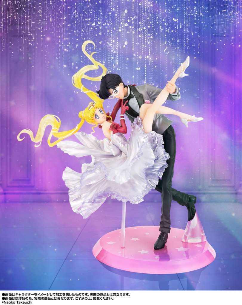Usagi and Tuxedo Mask Figuarts Zero Chouette by Bandai Tamashii Nations - Sailor Moon 24 cm diorama