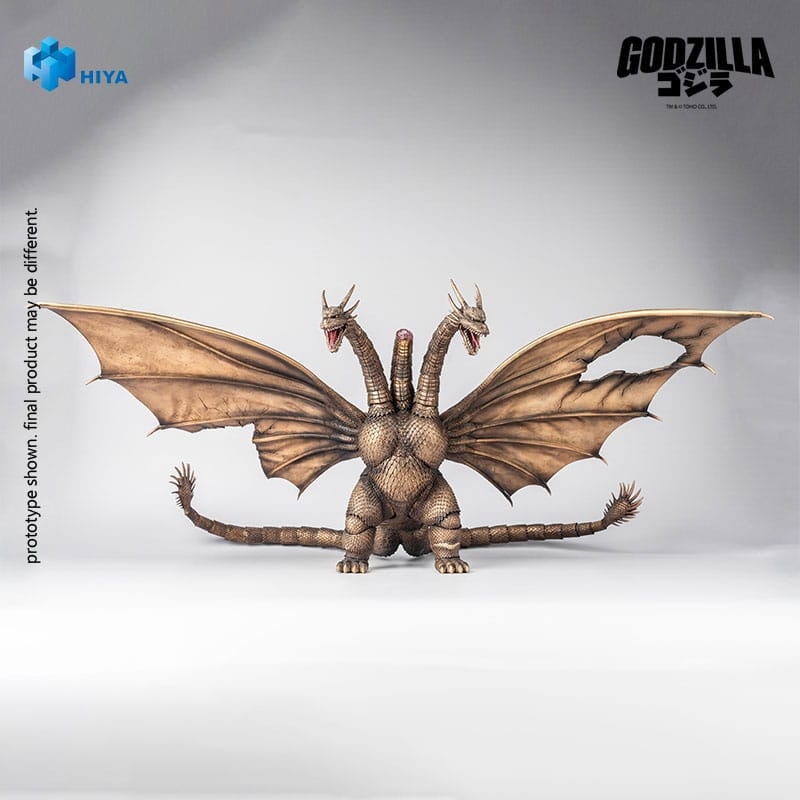 King Ghidorah (Battle Damaged) Exquisite Basic Series par Hiya Toys - figurine Godzilla vs. King Ghidorah de 33 cm