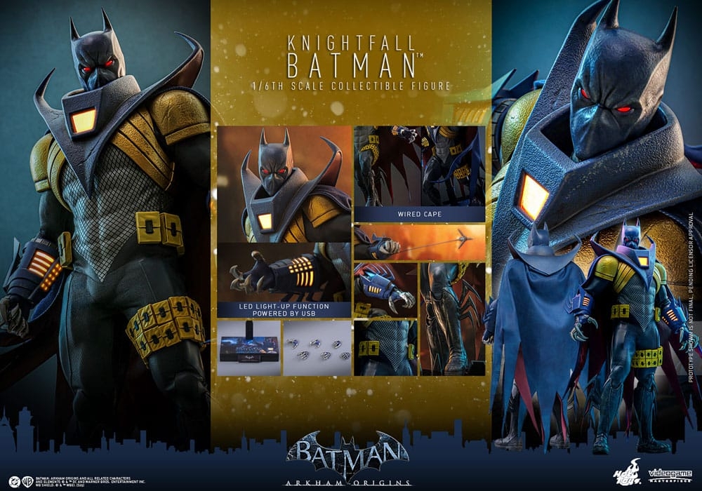 Knightfall Batman par Hot Toys - figurine 1/6 Batman : Arkham Origins de 32 cm - Reference VGM74