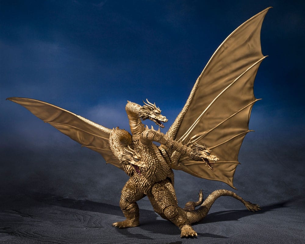 King Ghidorah SH MonsterArts par Bandai Tamashii Nations - figurine Godzilla VS Gigan (1972) de 25 cm