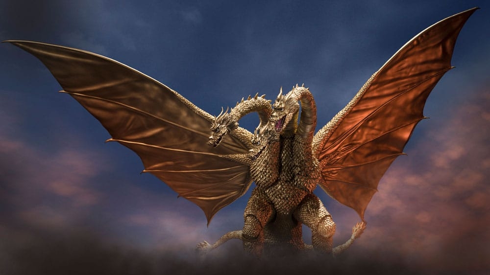 King Ghidorah SH MonsterArts par Bandai Tamashii Nations - figurine Godzilla VS Gigan (1972) de 25 cm