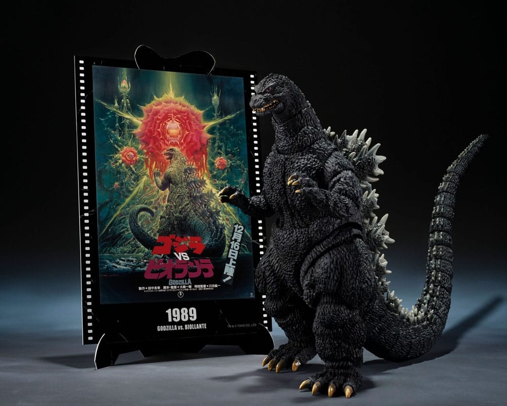 Godzilla SH MonsterArts Movie Graphic Plus par Bandai Tamashii Nations - figurine Godzilla VS Biollante (1989) de 16 cm