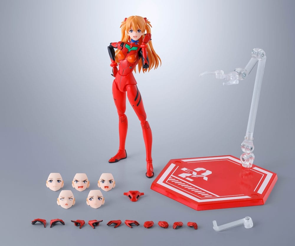 Shikinami Asuka Langley SH Figuarts par Bandai Tamashii Nations - figurine Evangelion : The New Movie de 14 cm