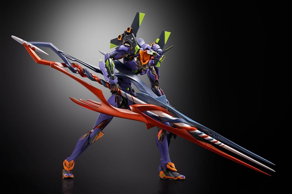 Eva Test Type-01 (with the Spear of Gaius) Metal Build par Bandai Tamashii Nations - figurine Neon Genesis Evangelion de 22 cm