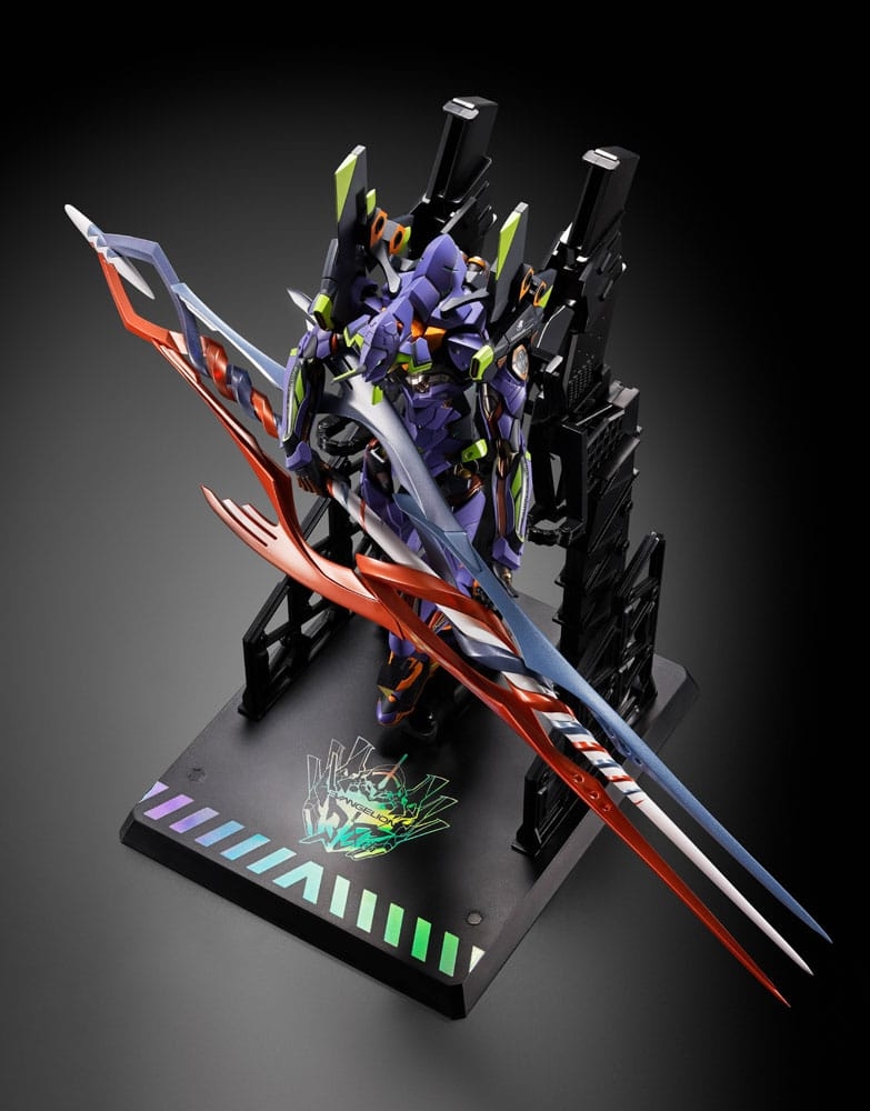 Eva Test Type-01 (with the Spear of Gaius) Metal Build par Bandai Tamashii Nations - figurine Neon Genesis Evangelion de 22 cm