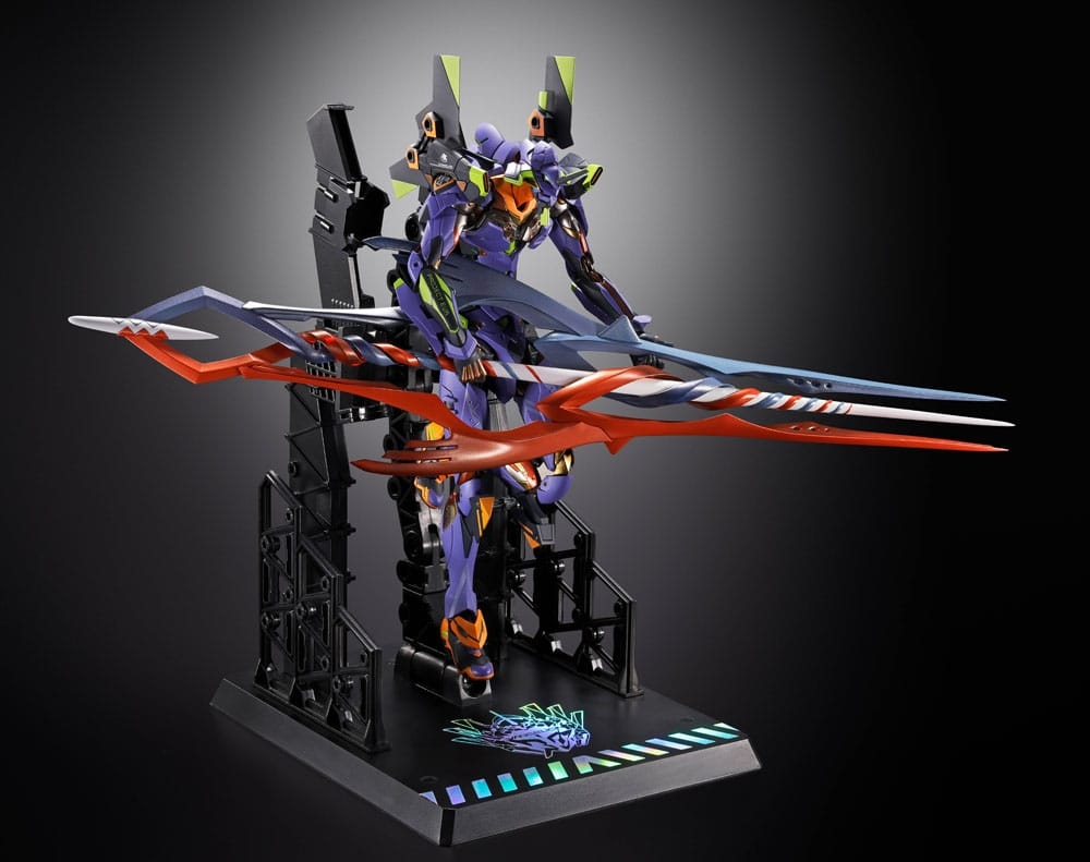 Eva Test Type-01 (with the Spear of Gaius) Metal Build par Bandai Tamashii Nations - figurine Neon Genesis Evangelion de 22 cm