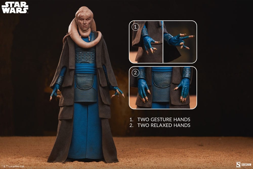 Bib Fortuna Sixth Scale par Sideshow Collectibles - figurine 1/6 Star Wars Episode VI Le Retour Du Jedi de 32 cm