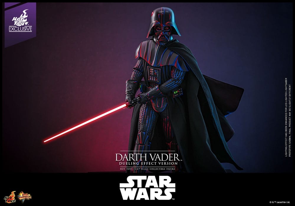 Dark Vador Dueling Effect par Hot Toys - figurine 1/6 Star Wars de 35 cm - Reference MMS777