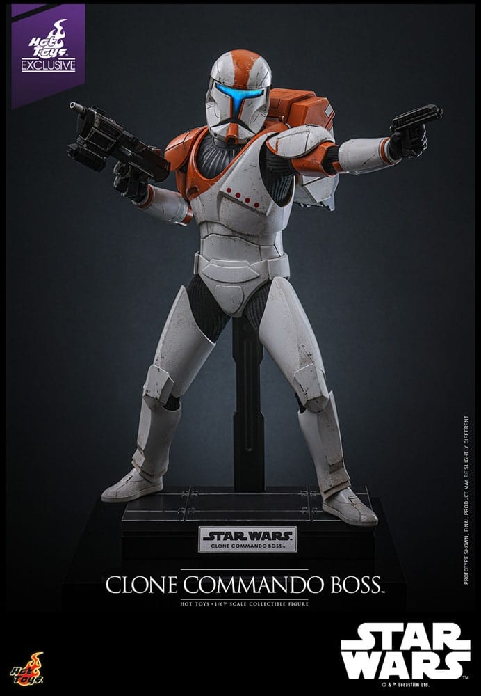 Clone Commando Boss par Hot Toys - figurine 1/6 Star Wars : The Clone Wars de 30 cm - Reference TMS151