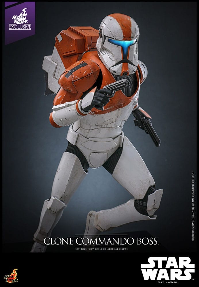Clone Commando Boss par Hot Toys - figurine 1/6 Star Wars : The Clone Wars de 30 cm - Reference TMS151