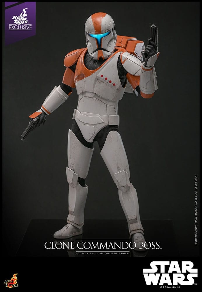 Clone Commando Boss par Hot Toys - figurine 1/6 Star Wars : The Clone Wars de 30 cm - Reference TMS151