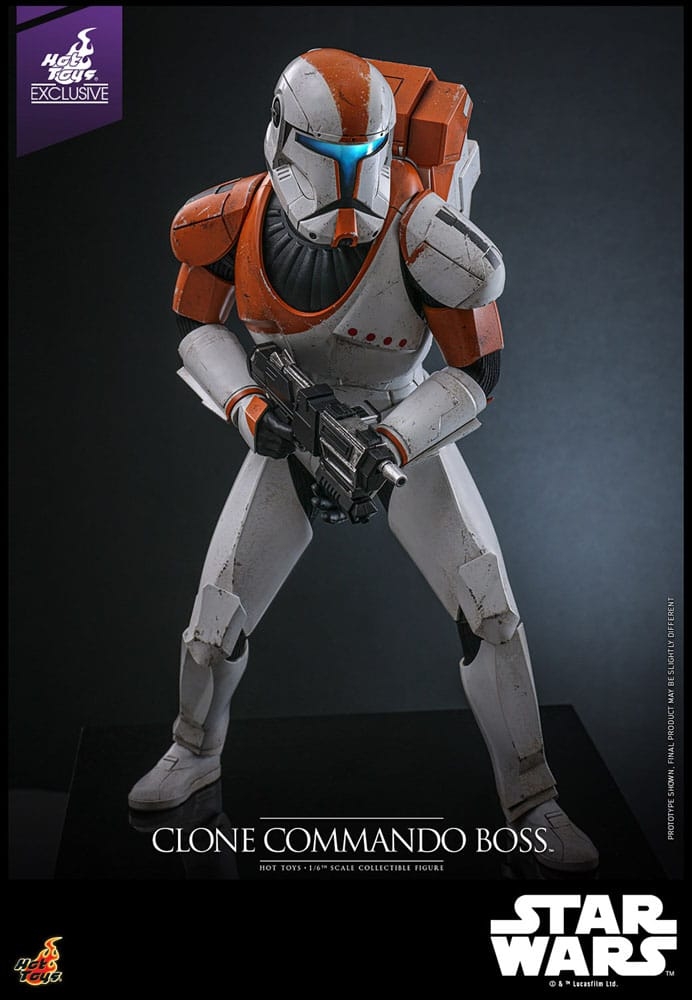 Clone Commando Boss par Hot Toys - figurine 1/6 Star Wars : The Clone Wars de 30 cm - Reference TMS151