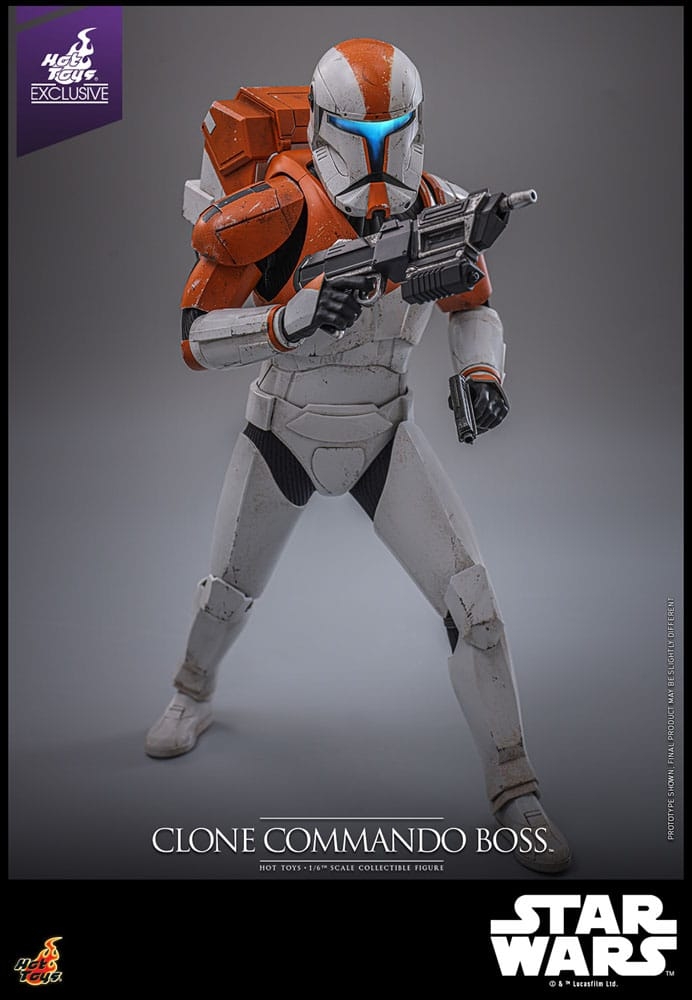 Clone Commando Boss par Hot Toys - figurine 1/6 Star Wars : The Clone Wars de 30 cm - Reference TMS151