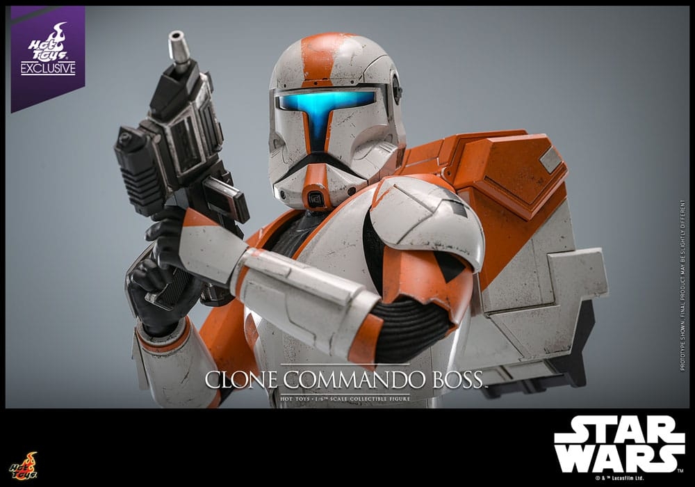 Clone Commando Boss par Hot Toys - figurine 1/6 Star Wars : The Clone Wars de 30 cm - Reference TMS151