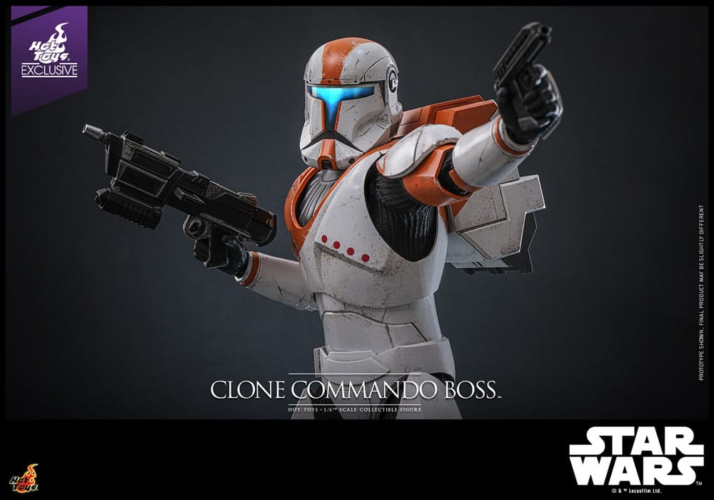 Clone Commando Boss par Hot Toys - figurine 1/6 Star Wars : The Clone Wars de 30 cm - Reference TMS151