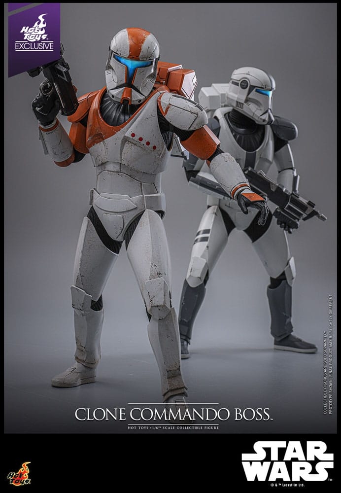 Clone Commando Boss par Hot Toys - figurine 1/6 Star Wars : The Clone Wars de 30 cm - Reference TMS151