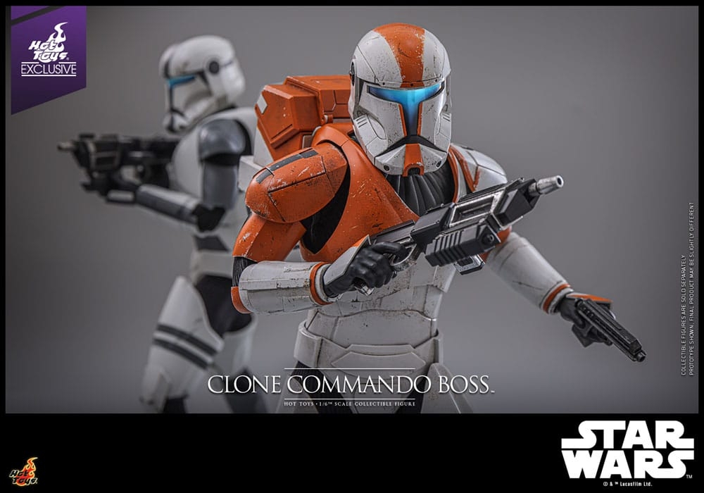 Clone Commando Boss par Hot Toys - figurine 1/6 Star Wars : The Clone Wars de 30 cm - Reference TMS151