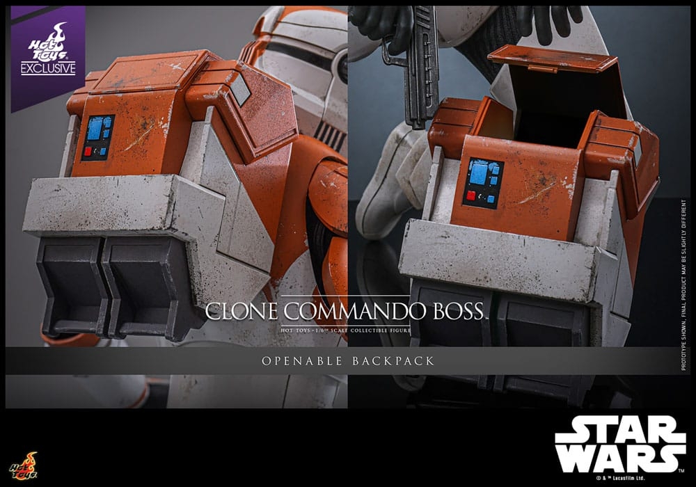 Clone Commando Boss par Hot Toys - figurine 1/6 Star Wars : The Clone Wars de 30 cm - Reference TMS151
