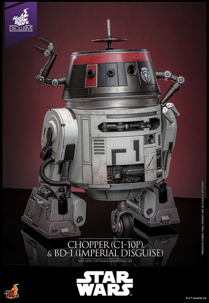 Chopper (C1-10P) and BD-1 (imperial disguise) by Hot Toys - Star Wars 1/6 scale action figure - Reference TMS152