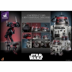 Chopper (C1-10P) et BD-1 (imperial disguise) par Hot Toys - figurine 1/6 Star Wars de 18 cm - Reference TMS152