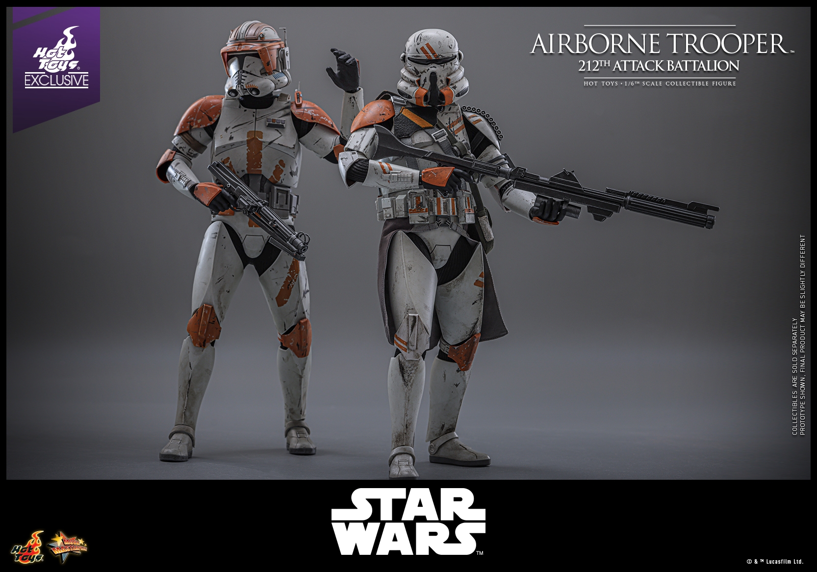 Airborne Trooper (212th attack battalion) by Hot Toys - Star Wars Episode III 1/6 scale action figure - Reference MMS794