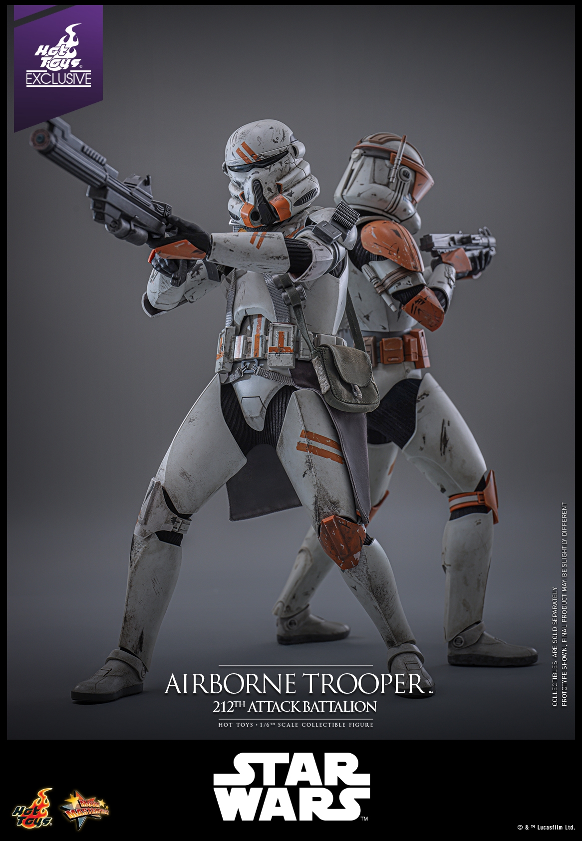 Airborne Trooper (212th attack battalion) by Hot Toys - Star Wars Episode III 1/6 scale action figure - Reference MMS794