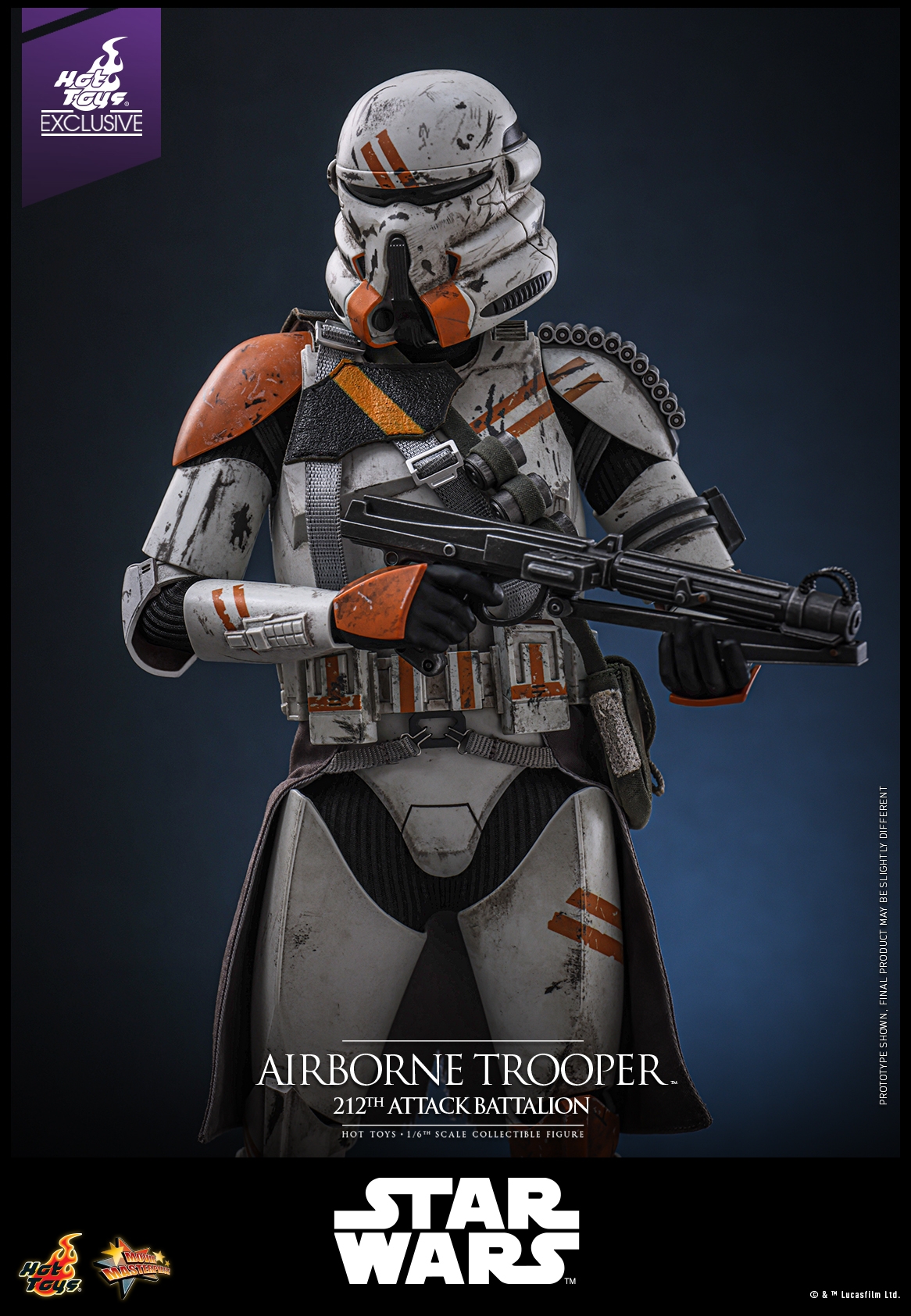 Airborne Trooper (212th attack battalion) par Hot Toys - figurine 1/6 Star Wars Episode III de 30 cm - Reference MMS794