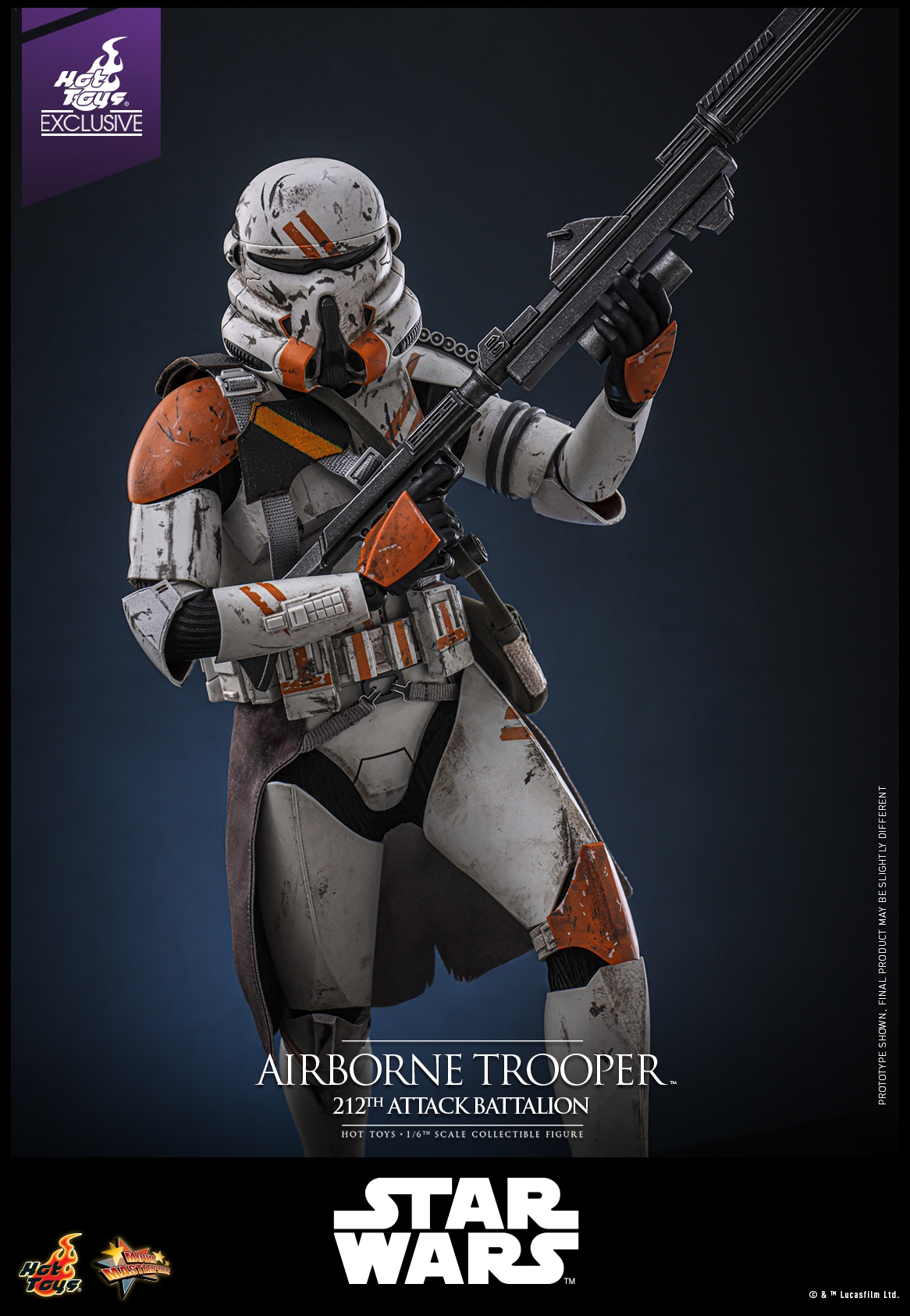 Airborne Trooper (212th attack battalion) par Hot Toys - figurine 1/6 Star Wars Episode III de 30 cm - Reference MMS794