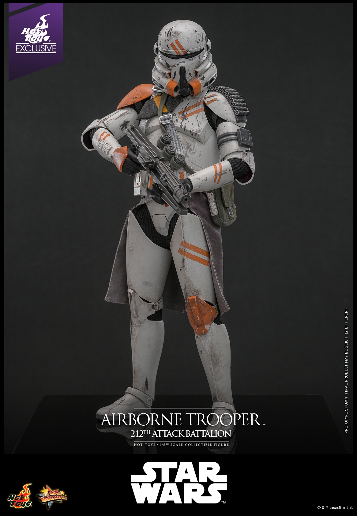 Airborne Trooper (212th attack battalion) par Hot Toys - figurine 1/6 Star Wars Episode III de 30 cm - Reference MMS794